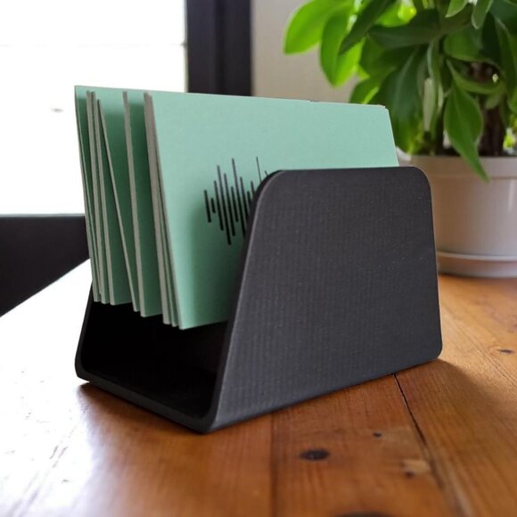 Modern Business Card Holder - 3D Printed - High Quality - Multi-Color - Picture 9 of 15